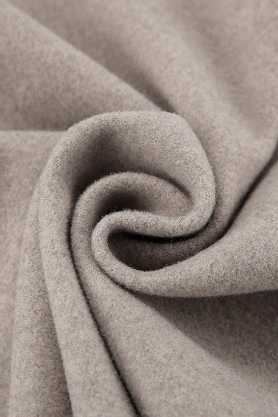 Vintage Brown V-Neck Wool Coat image 5
