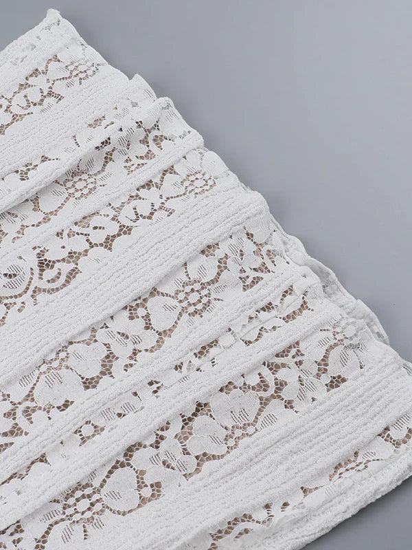Lace Off-Shoulder Sexy Bodycon Mini Party Dress image 7
