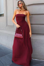 Strapless Off Shoulder Maxi Formal Dress image 1