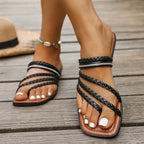 Juliette Strappy Sandals styled for Avrienne