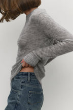 Mohair Round Neck Knit Top image 6