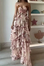 Chic V-Neck Pleated Boho Dress image 6