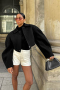 Chic Wool Zip Front Jacket image 1