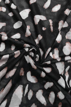 Mesh Turtleneck Leopard Print Bodycon Mini Dress image 4