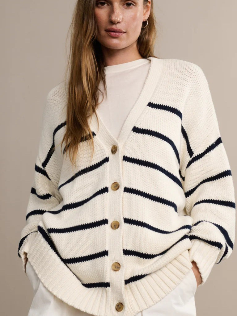 Striped Loose Knit Cardigan image 2