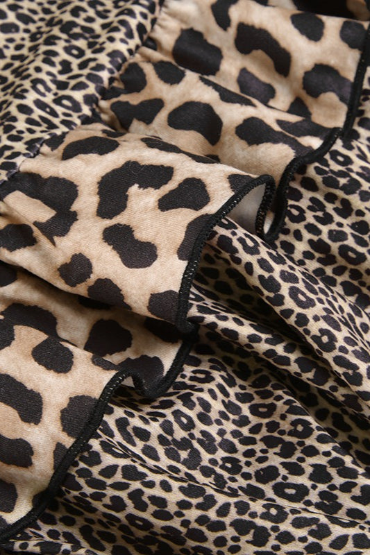 Leopard Patchwork Mini Skirt image 3
