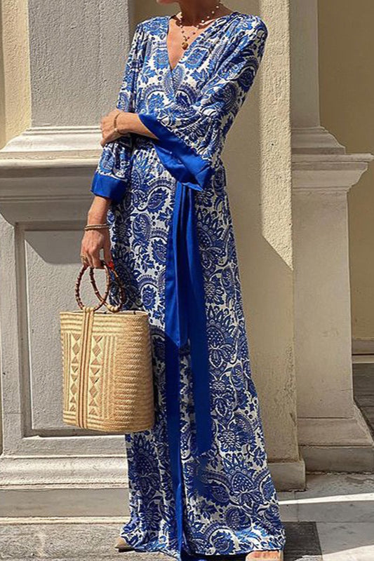 Bohemian Floral Print Maxi Dress image 1