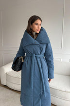 Long Stand Collar Puffer Jacket image 13