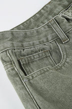 Distressed Bell Bottom Denim Jeans image 4
