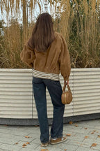 Vintage Suede Zip Front Relaxed Jacket image 9