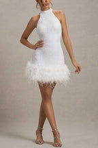 Shiny Fuzzy Sequin Bodycon Party Dress image 3