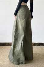 Distressed Bell Bottom Denim Jeans image 3
