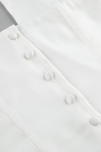 Sexy Solid Button Down Deep V Halter Top image 7