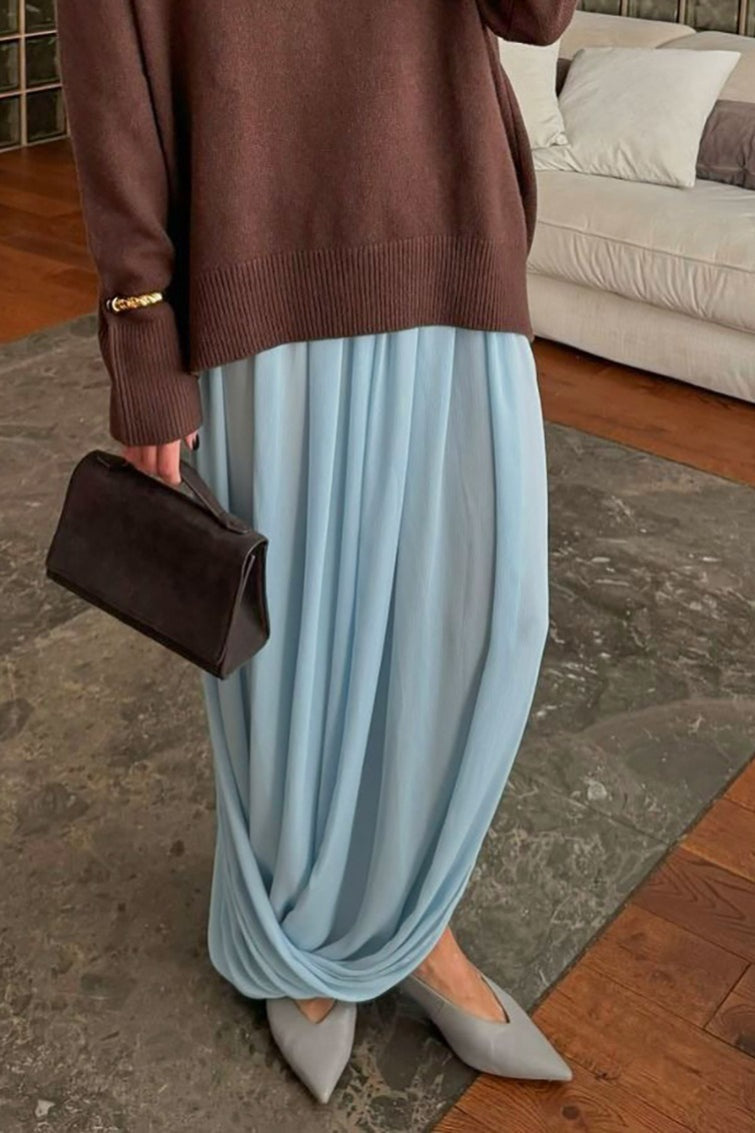 Chic Chiffon Flowing Maxi Skirt image 1