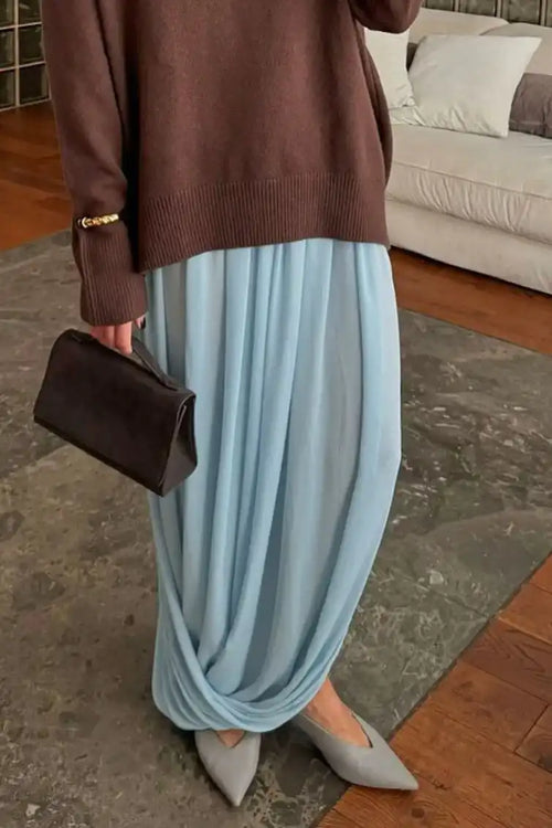 Chic Chiffon Flowing Maxi Skirt image 1