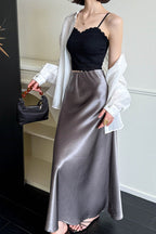 Drapey High - Waist Sheath Fishtail Skirt image 12