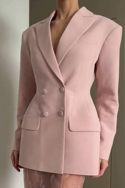 Pink Buttoned Blazer image 1
