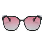 Solene Gradient Sunglasses detail view styled for Avrienne