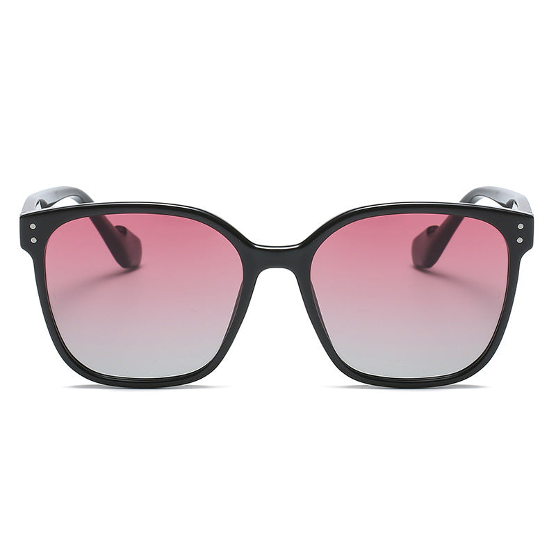 Solene Gradient Sunglasses detail view styled for Avrienne
