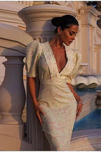 Fitted Floral Puff Sleeve Floral Dress image 5
