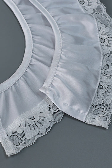 Lace Trim Asymmetrical A-line Skirt image 6