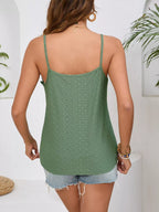 Elodie Lace Cami detail view styled for Avrienne