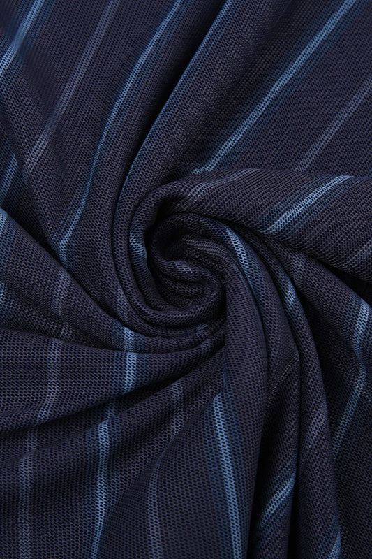 Casual Striped Double Mesh Skirt image 6