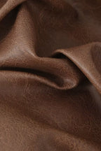 Brown Vintage Faux Leather Coat image 8