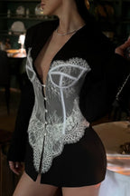Elegant Lace Corset Coat image 3