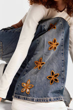 Floral Embroidered High Waist Jeans image 4