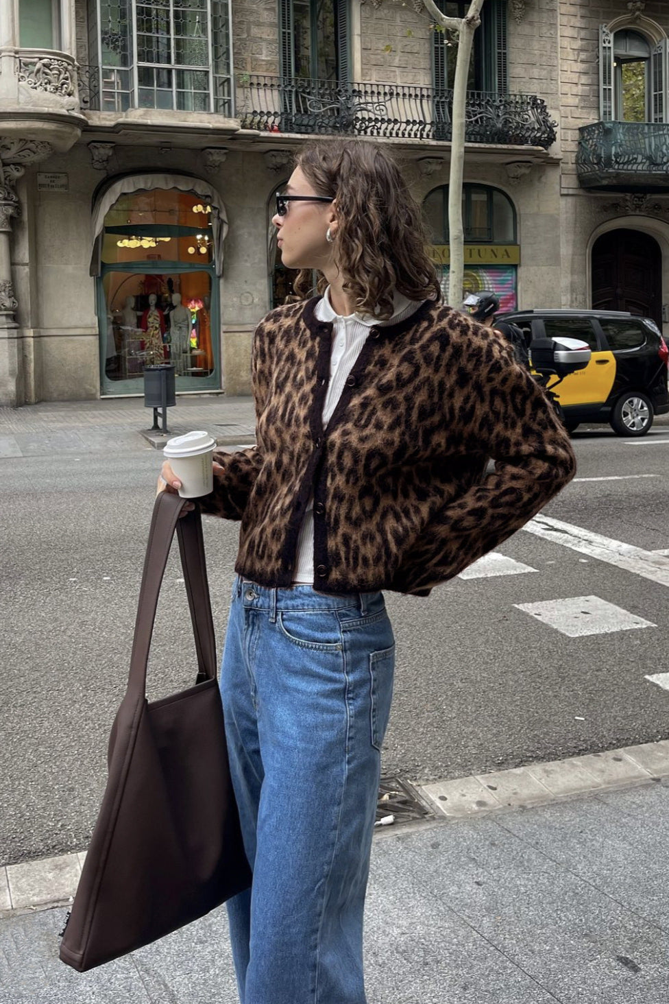 Retro Soft Touch Leopard Cardigan image 1