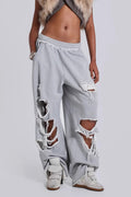 Street Style Loose Ripped Pants image 1