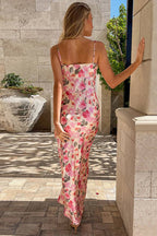 Slim Spaghetti Strap Printed Floral Dress image 2