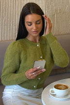 Solid Minimalist Relaxed Long Sleeve Knit Cardigan image 10