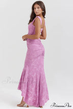 Cesca Retro Cream Charming White Floral Maxi Dress image 15