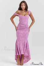 Cesca Rose Pink Charming Floral Maxi Dress image 1