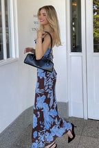 Sexy Backless Floral Maxi Dress image 4