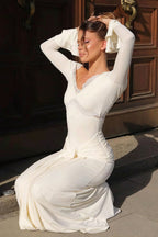 Elegant White Lace Maxi Vacation Dress image 3