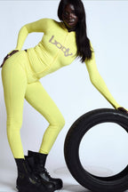 Contrast Letter Vneck Slim Two Piece Set image 16