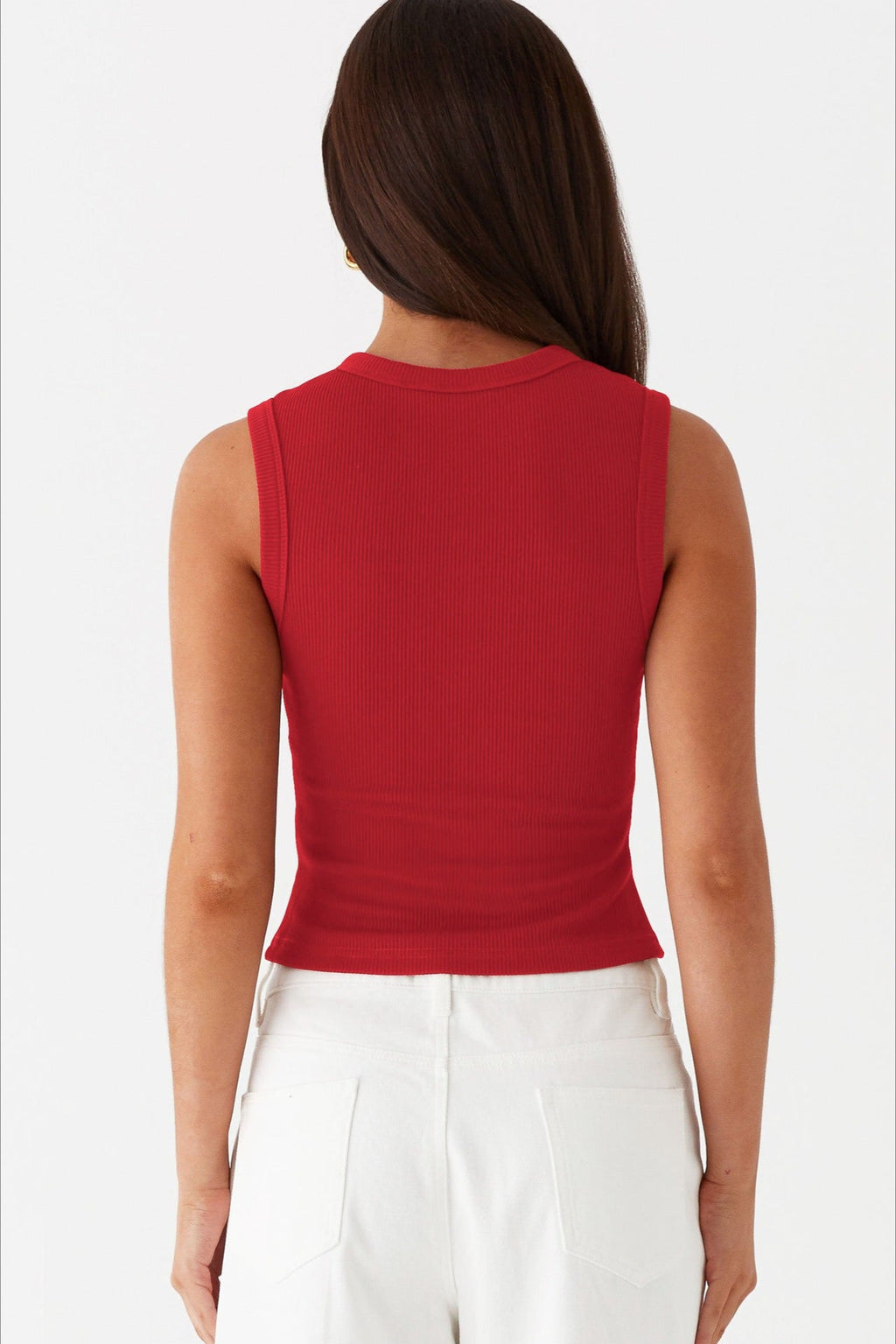 Round Neck Sleeveless Knit Top image 7