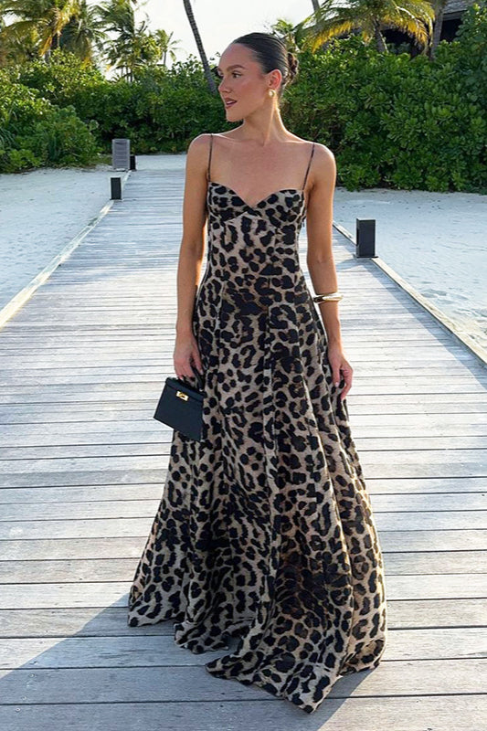 Leopard Print Sexy Slip Dress Party Dress image 1