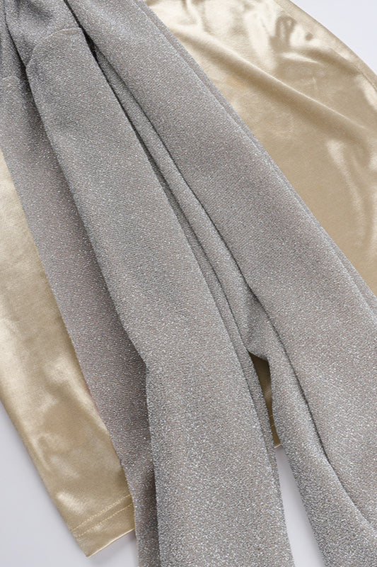 Silk Gloss Strapless Bowknot Bodycon Party Dress image 8