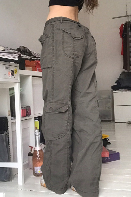 Casual Vintage Cargo Loose Straight Jeans image 2