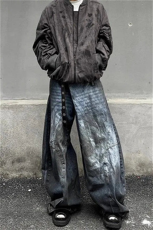 Retro Y2K High Waist Wide Leg Jeans image 3