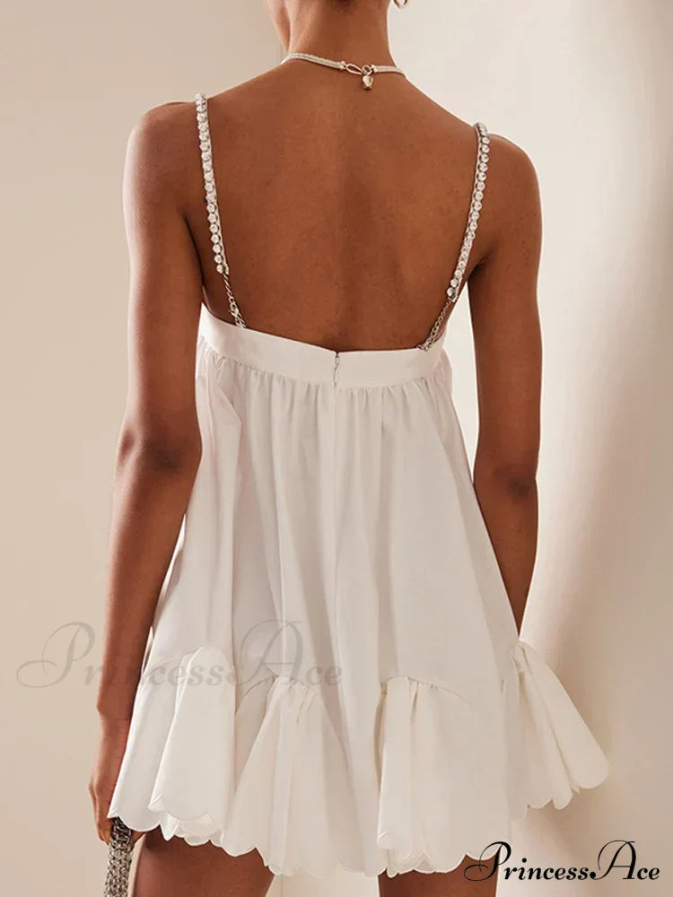 Chain Fold Sleeveless Mini Dress image 3