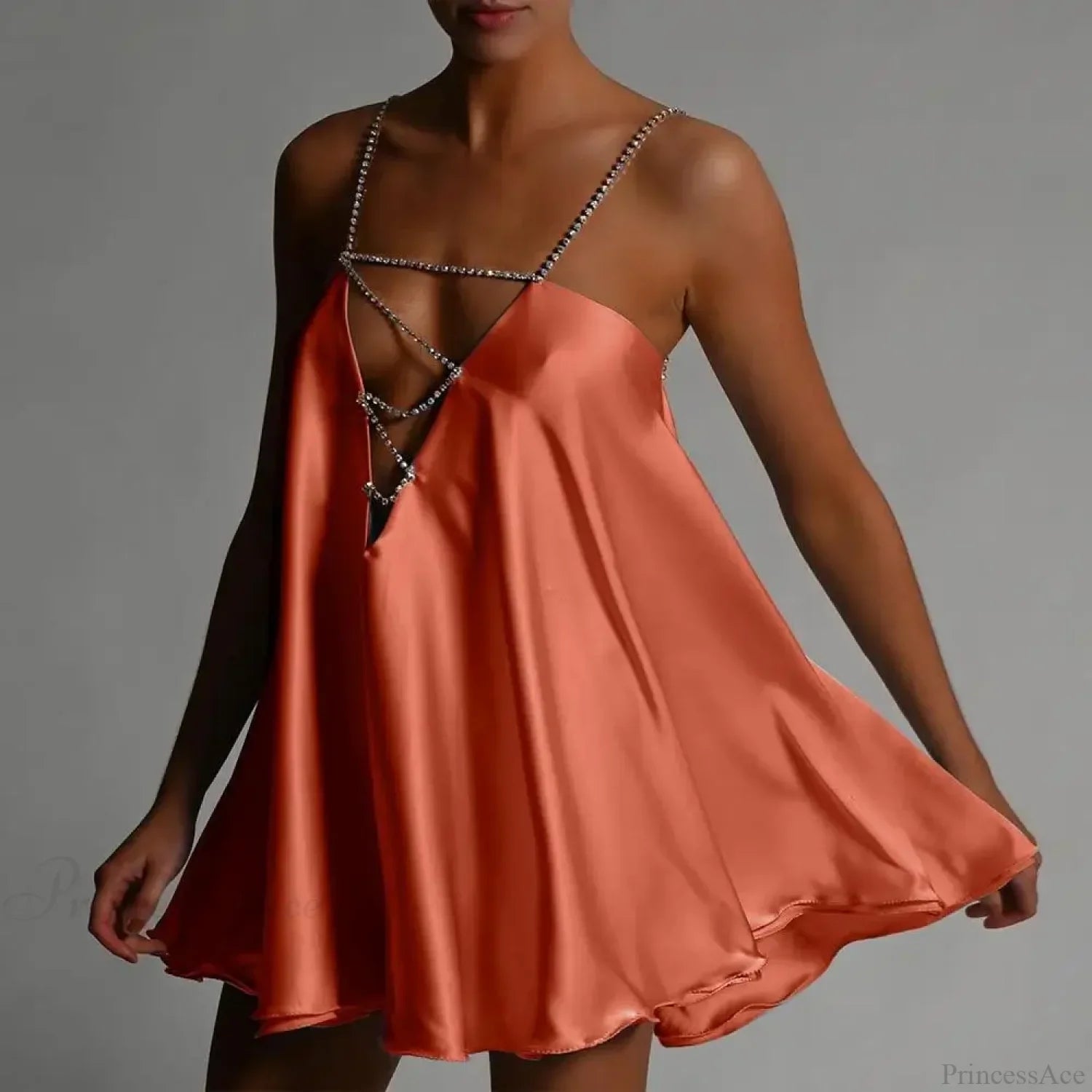 Chain Suspender Hollow Mini Dress image 10