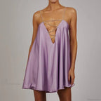 Chain Suspender Hollow Mini Dress image 11