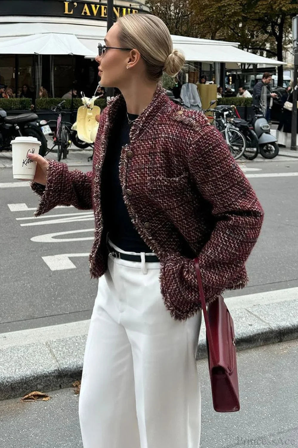 Tweed Elegant Cropped Jacket image 1