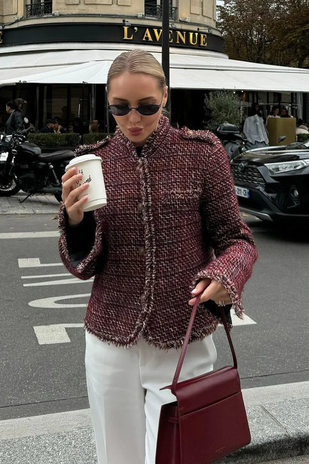 Tweed Elegant Cropped Jacket image 2