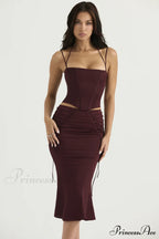 Chantelle Burgundy Stylish Satin Bra image 3